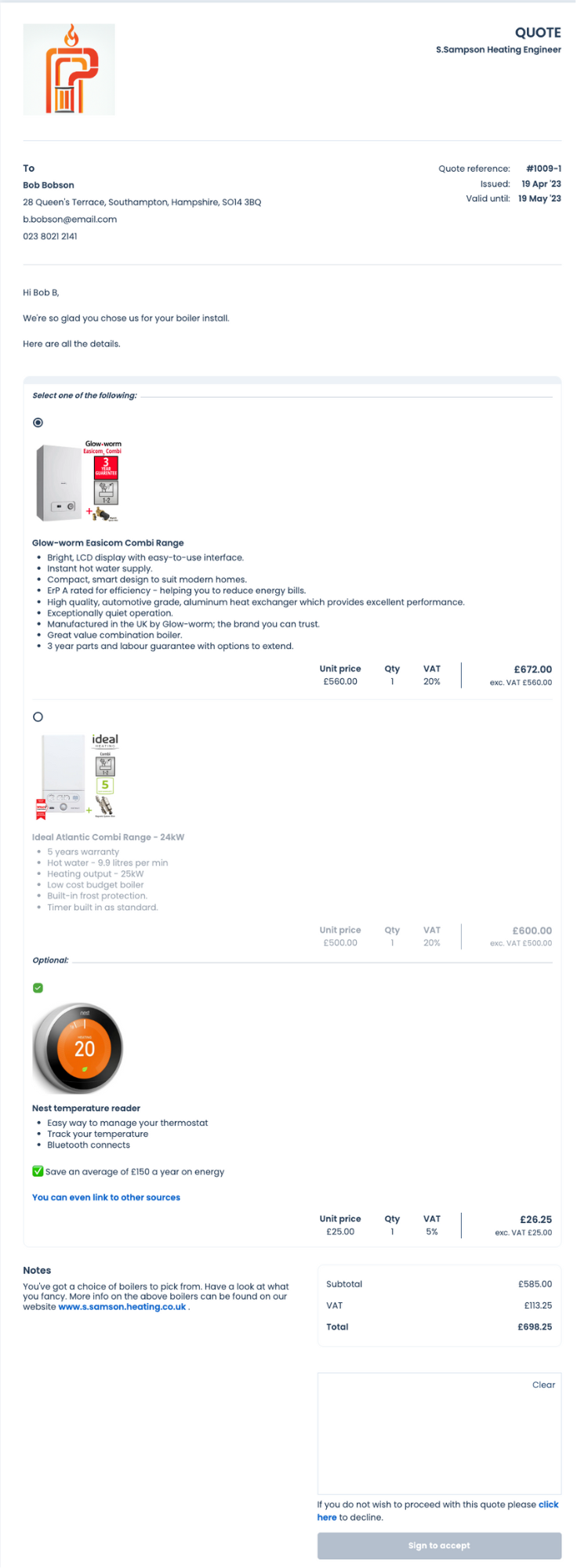 How to create a quote A stepbystep guide for service businesses